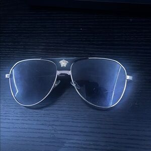 Versace Metallic Aviator Sunglasses